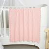 100% Organic Cotton Solid Crib Knit Swaddle Throw Blanket for Baby Toddler Super Soft Nursery Crochet Heirloom Stroller Blanket