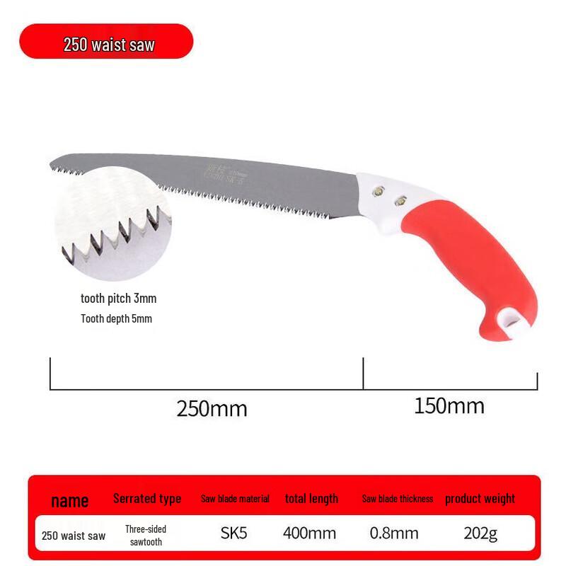 Beiyou 250mm Pruning & Woodworking Hand Saw Set CN plug (adapter included)