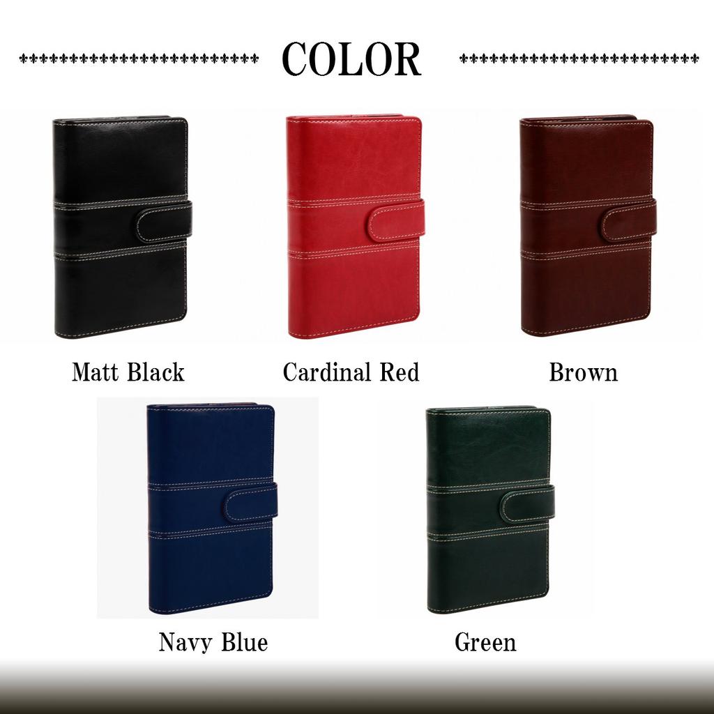 Monobox Japan System Planner, Stitch Series, B6 Bible, Cardinal Red, 10-Piece Refill Set, B6monobizone2-rd