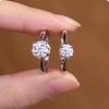 S925 Sterling Silver Moissanite Six-Prong Zircon Engagement Ring for Women – Romantic Bridal Jewelry