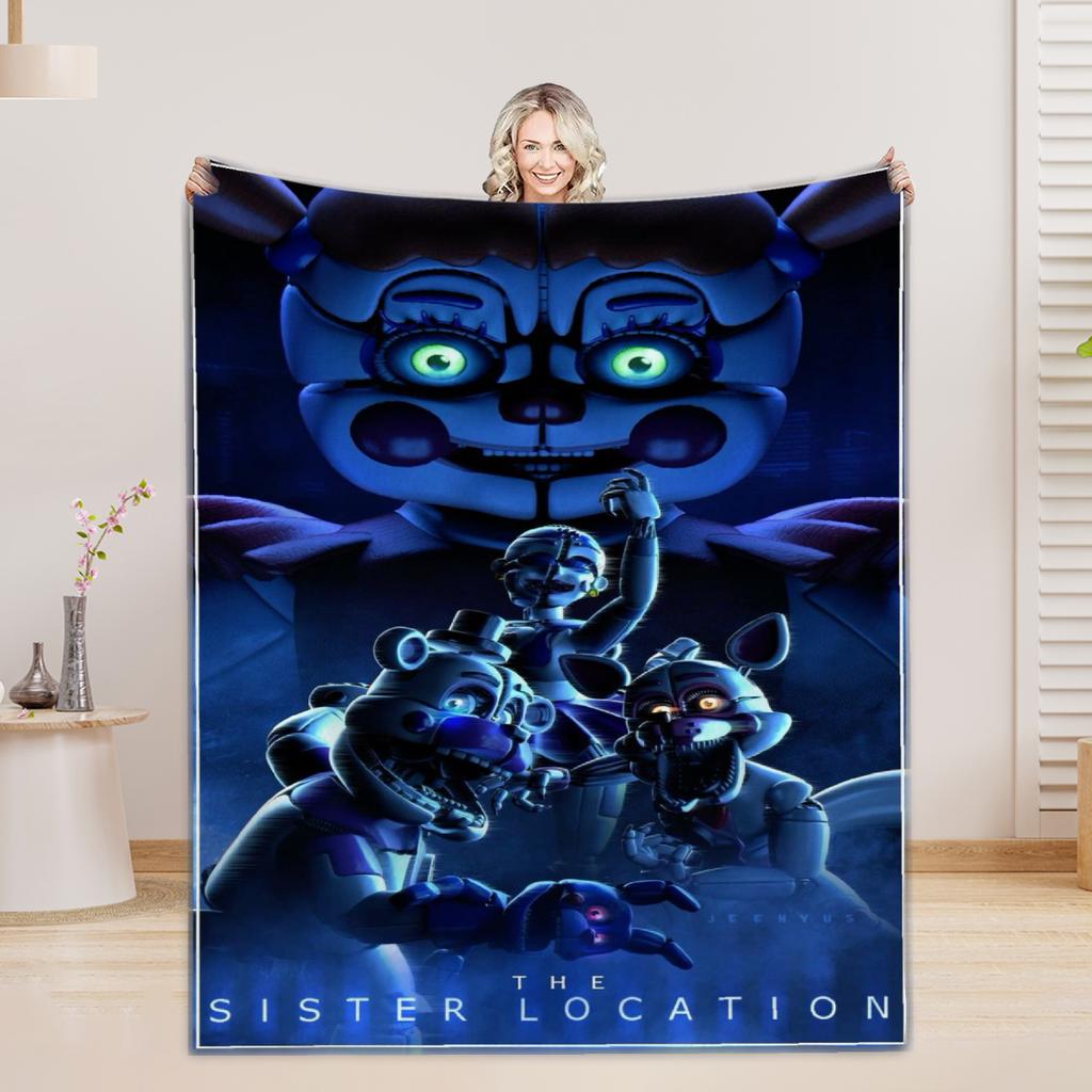 fnaf Blankets 5 N-Night. F-Freddy Print Flannel Blanket Quality Soft Warm Throw Blanket Winter Kids Couch Bed Fluffy Bedspread