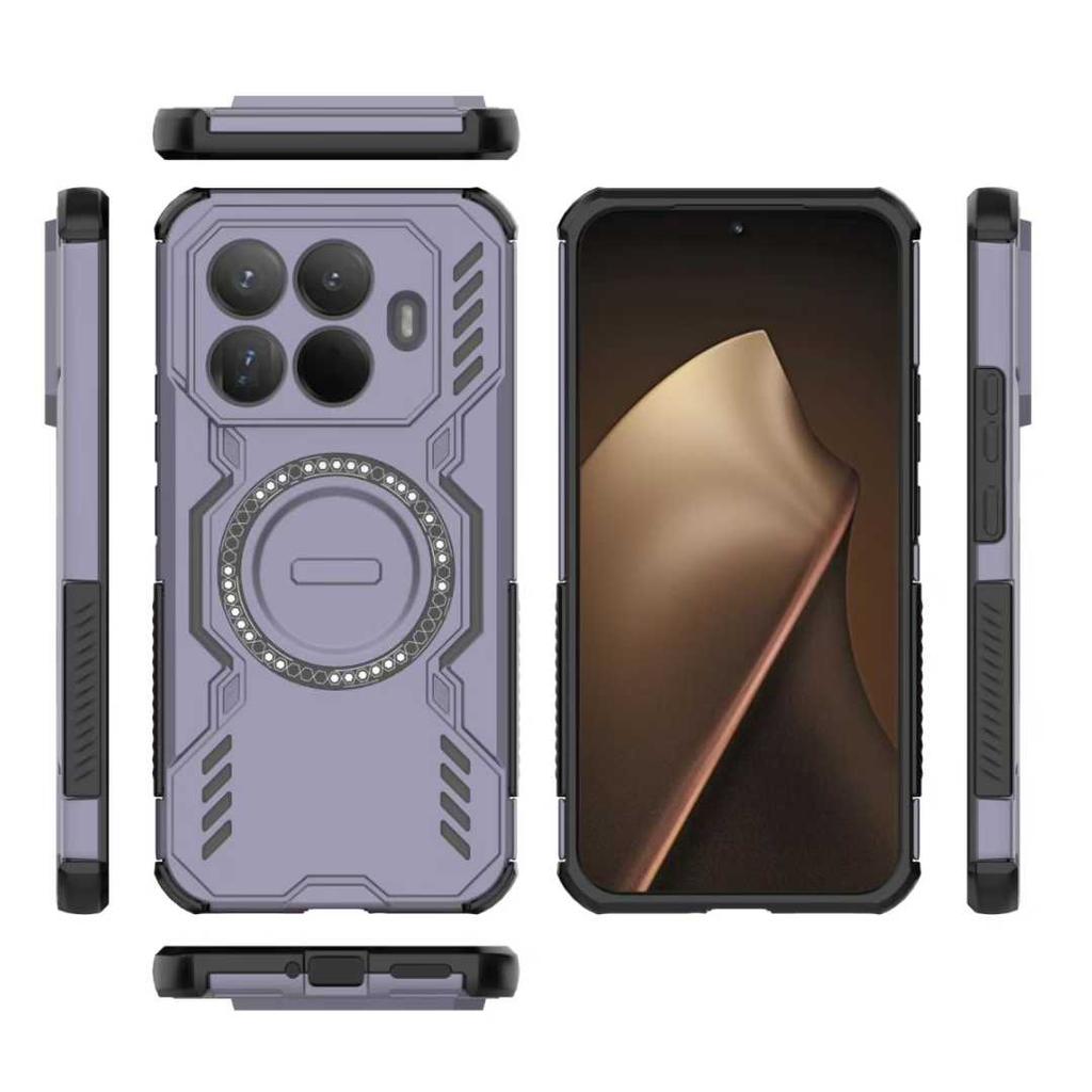 Wytrzymałe etui ochronne Rugged Armor na tył do Xiaomi 15T Pro 17 ProMax Redmi Note 15 Pro Plus 15 15C Magnetyczne etui na telefon z ładowaniem bezprzewodowym