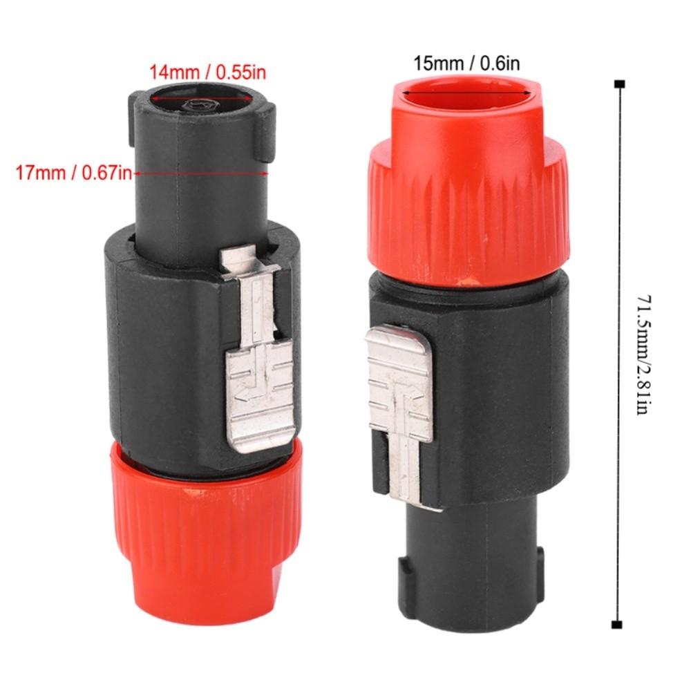 10PCS C-NL4FC Speaker Plug 4 Pin Waterproof Audio Speaker Connector Locking Mechanism 30A RMS Rated Audio Cable Connector