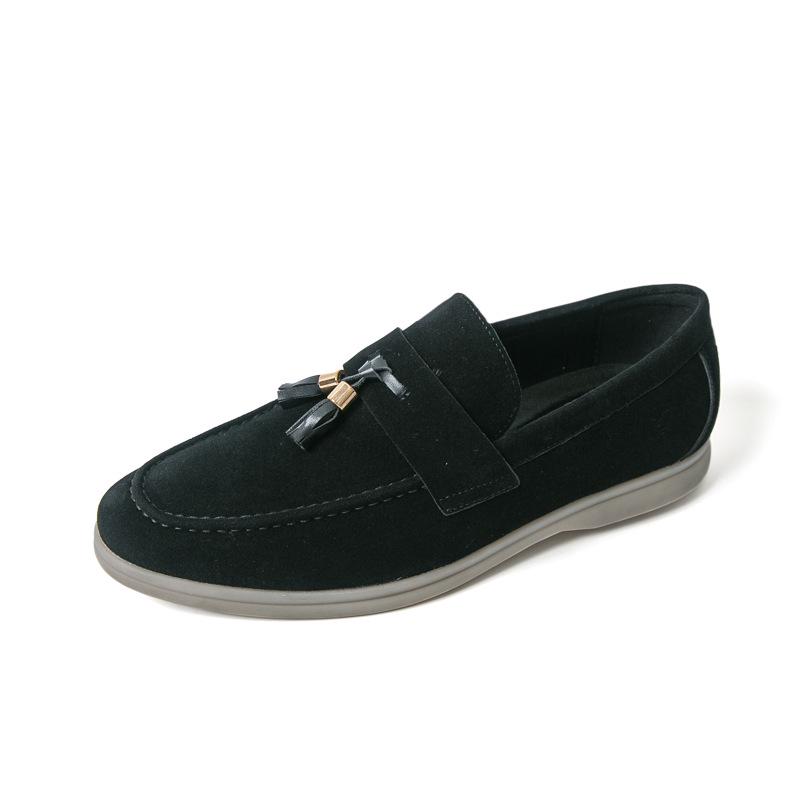 Men s Large Suede Tassel Driving Loafers 45