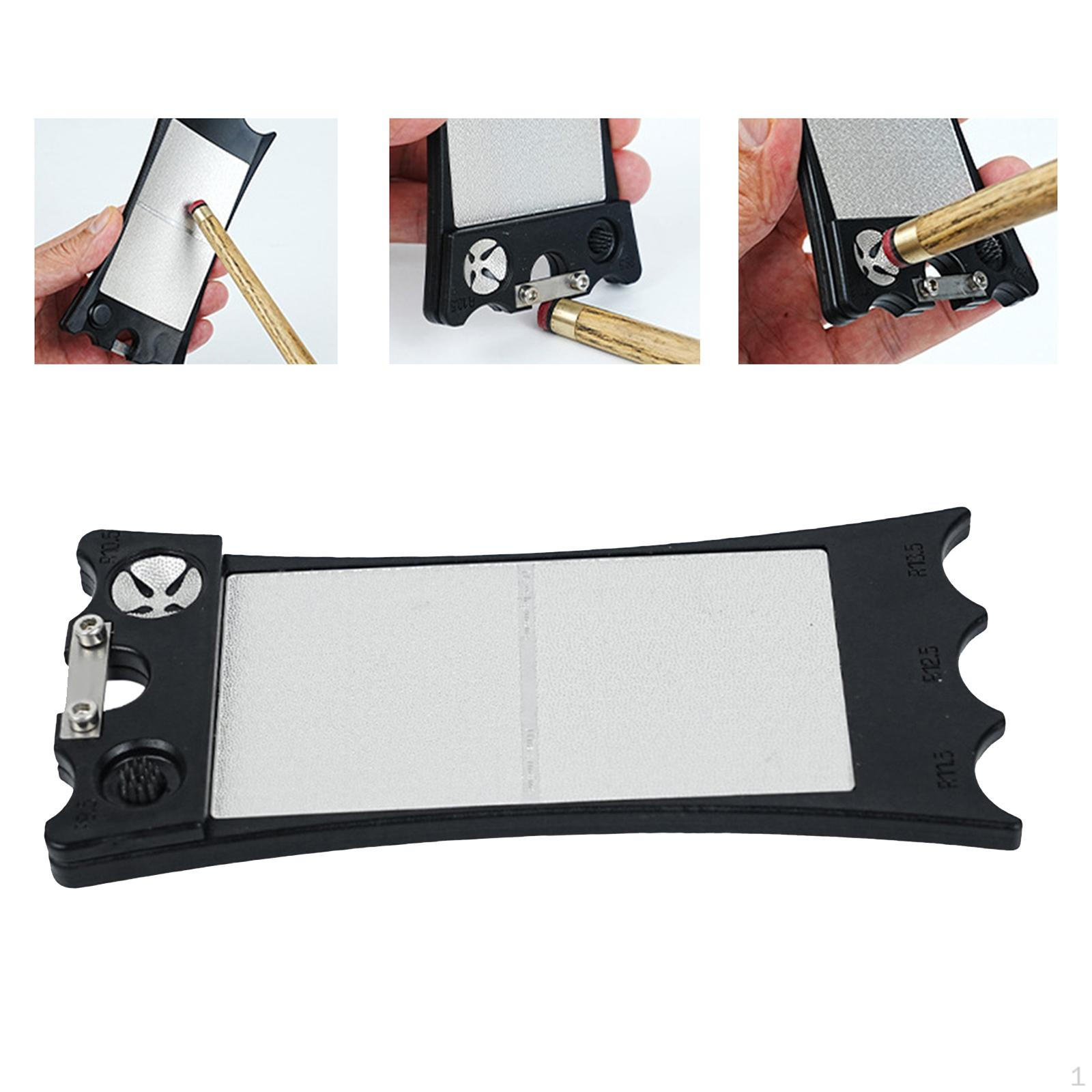 

Pool Cue Tip Shape, Scuffer, Compact ,Professional Lightweight Grind Tool Portable Billiards