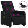Vidaxl Foldable Massage Armchair, Electric, Black, Faux Leather