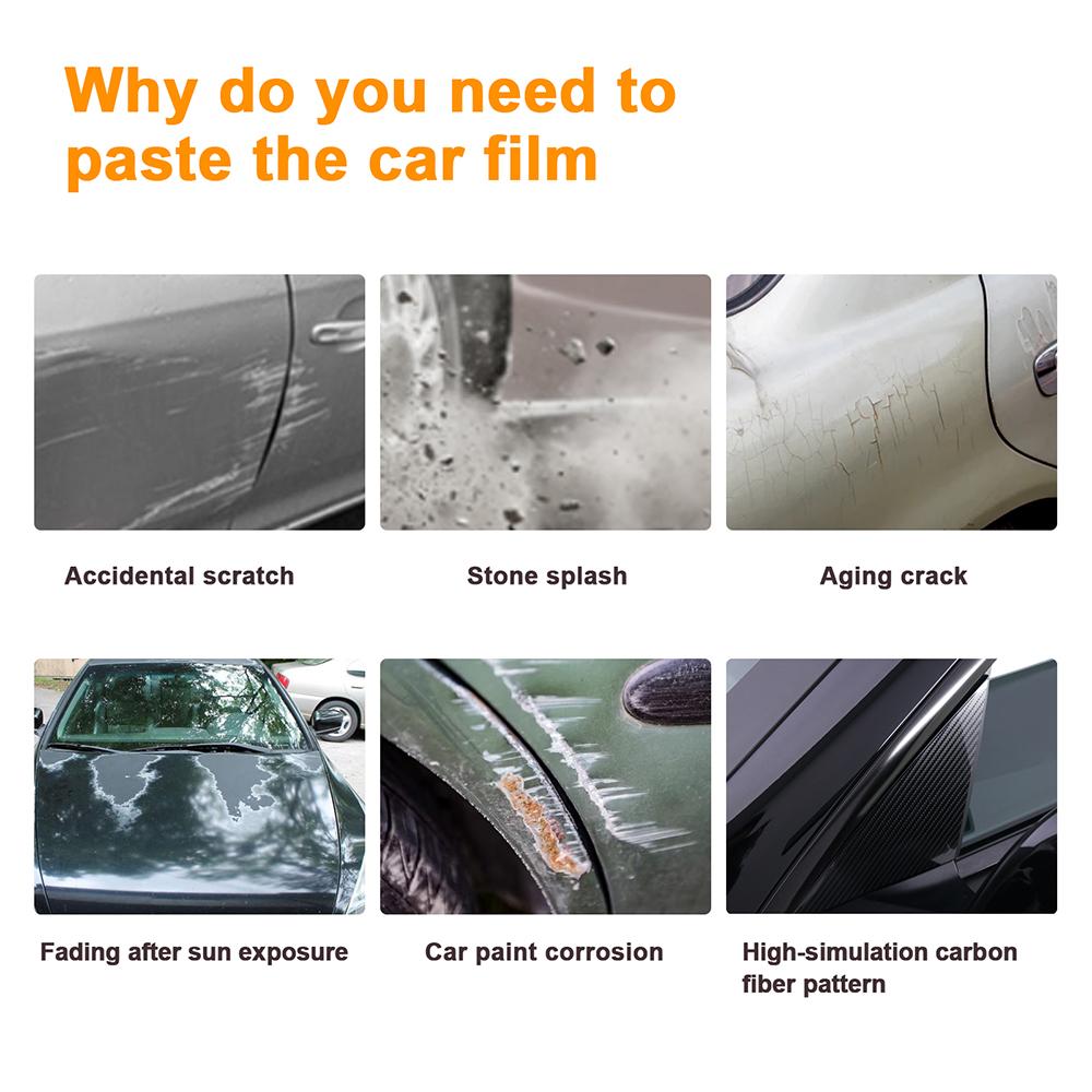Carbon Fiber Pattern Car B Pillars Film For Tesla Model Y Juniper Modely 2025 2026 Paint Protection Anti-scratch Accessories
