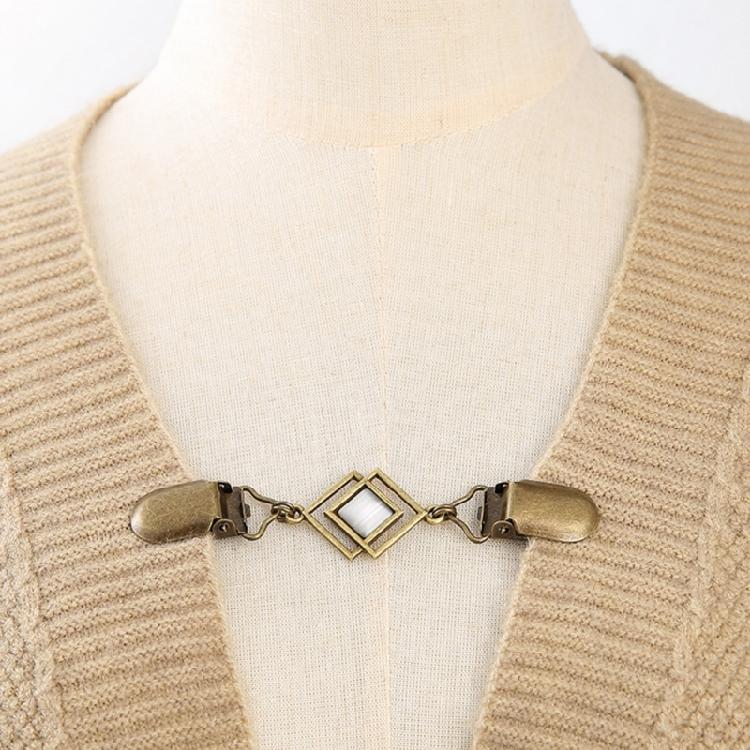 Timeless Zinc Alloy Cats Eye Stone Dress Clip Secure Blouse Pin And Waistband Fastener Secure Skirt Fastener For Women