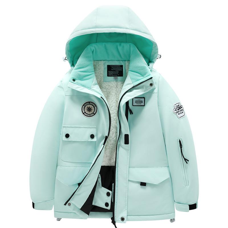 Children's Winter Ski Suit Set: Thick Jacket & Pants for Kids, Boys, and Girls