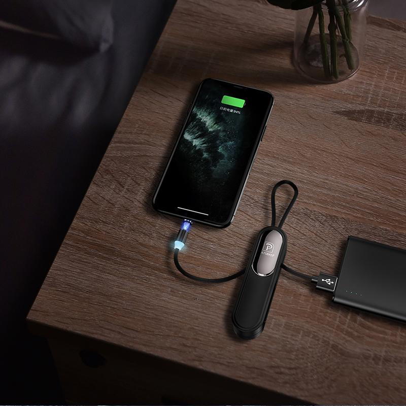 

3-в-1 USB-кабель Type C Быстрая зарядка Micro USB Магнитный зарядный кабель