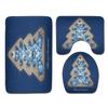 Christmas Bathroom Floor Mat Toilet Three-Piece Set