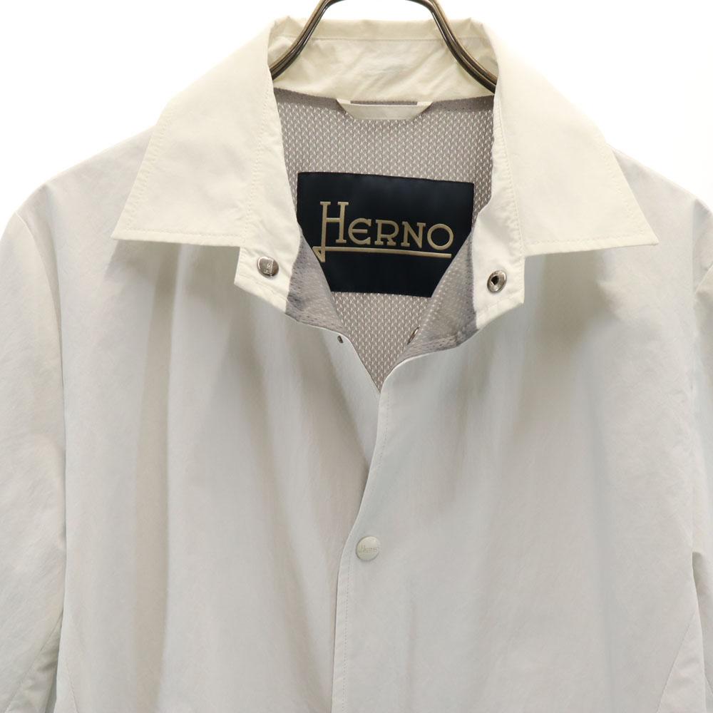 Herno made in Italy Long sleeve Coach jacket 48 white Men's Used