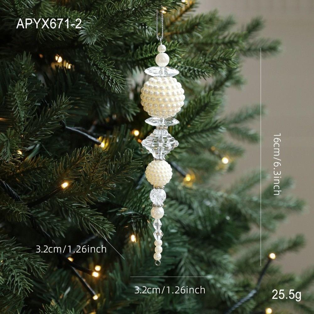 Transparent Christmas Tree Pendant Transparent Hanging Decor  Festive Holiday Display