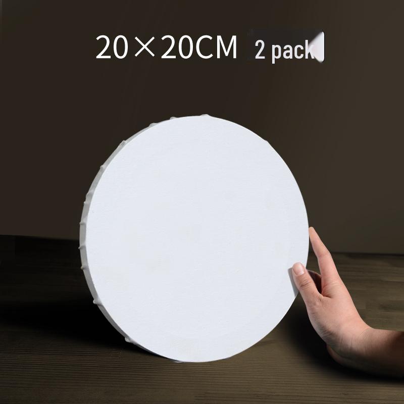 

Round Wooden Oil Painting Frame with Hand-Painted Canvas for Beginners