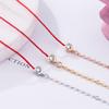 Women Rose Gold Braided Red String Bracelet For Horse Year Luck Valentine Gift Fashion Jewelry