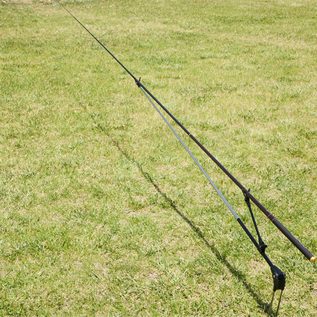 Adjustable Fishing Rod Bracket Support Holder Rack Pole Stand Holder with Anti Slip Ground Insert