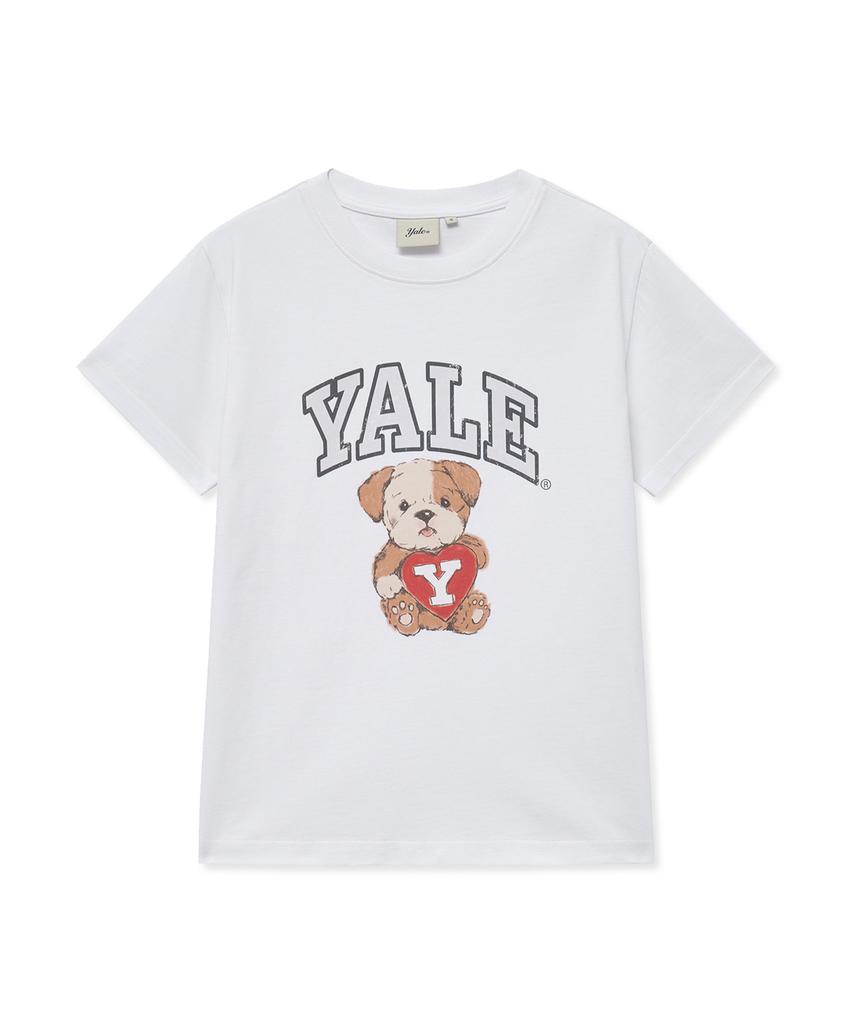 YALE Women'S Teddy Dan Short Sleeve T-Shirt_White