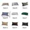 Rectangle Stripe Pattern Single Pillowcase Envelope Opening Design Bed Pillowslip  Guesthouse