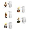 Flexible Resin Mold Dwarf Shape Ornament Molds Easy Releasing Silicone Texture for Epoxy Crafts Creative Wall Decoration