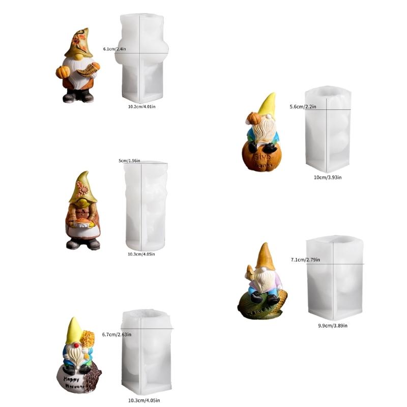 Flexible Resin Mold Dwarf Shape Ornament Molds Easy Releasing Silicone Texture for Epoxy Crafts Creative Wall Decoration