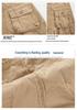 Men's Loose Fit Cotton Tactical Pants with Multi-Pockets
