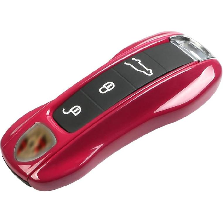 Jaronx Compatible With Porsche Key Fob Cover, Compatible With Cayenne Panamera Key Fob Cover 2018-2024, Compatible With Porsche Carrera Taycan -2024