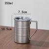 Boccale da Birra Retrò in Acciaio Inossidabile 304 con Manico – Tazza Creativa per Personalità da Esterno