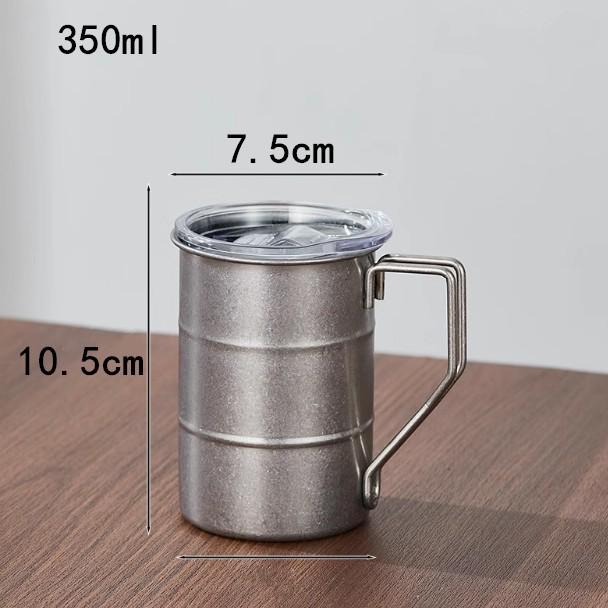 Boccale da Birra Retrò in Acciaio Inossidabile 304 con Manico – Tazza Creativa per Personalità da Esterno