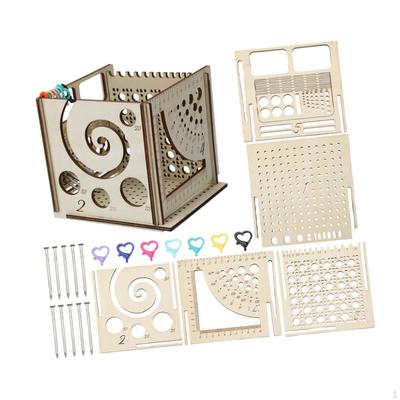 Wooden Yarn Bowl, Storage Organizer, Multifunctional Knitting Bowl Holder Box