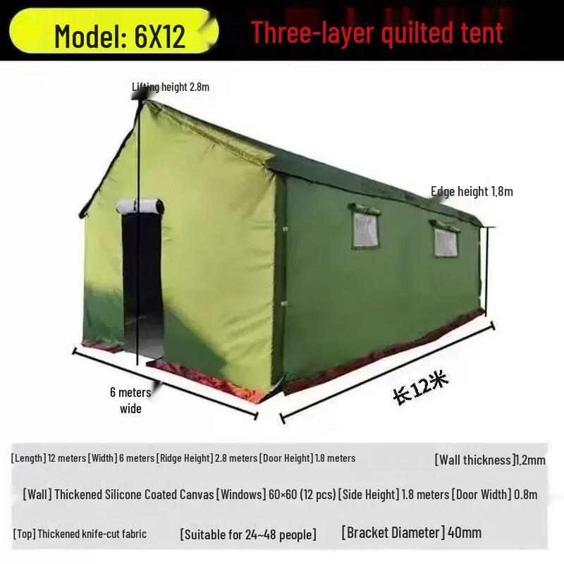 Heavy-Duty Waterproof Disaster Relief Tent