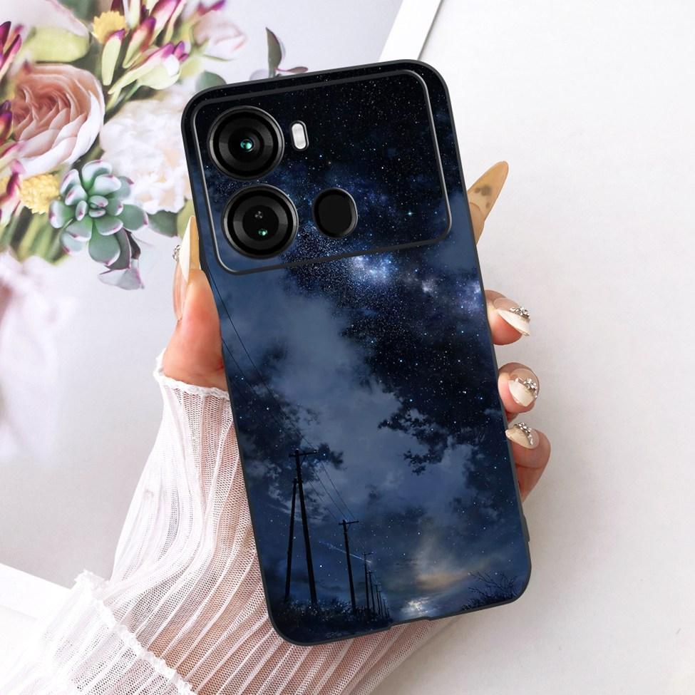 Coque Pour ITEL P40 Housse P662L Silicone Chat Mignon Mode Drôle Peinte Funda Pour P40 ITEL P 40 Coque de Téléphone