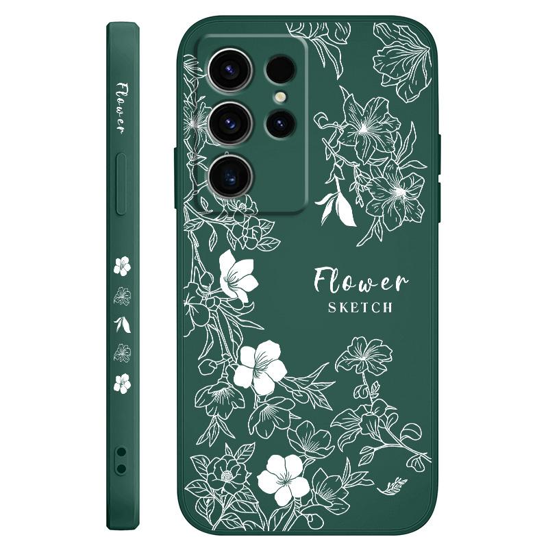 

Line Morning Glory Phone Case For Samsung Galaxy S25 FE S24 S23 S22 S21 S20 S10 S10E Ultra Plus Note 20 Ultra Plus Cover Galaxy S20 FE
