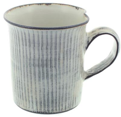 Maeken Kyo-yaki, Kiyomizu-yaki, Seki-gama Mug, White Grass