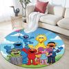 Sesame Street4,Round Area Rug,Carpet Rug for Living Room Bedroom Sofa Playroom Decor,Non-slip Floor Mat