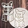 3-teiliges Ausstecher-Set, Hunde-Design, Niedlich, Perfekt für Kekse, Backen und Süßwaren, Corgi