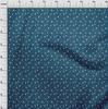 oneOone Cotton Flex Blue Fabric Geometric Sewing Craft Projects Fabric Prints By Yard 40 Inch