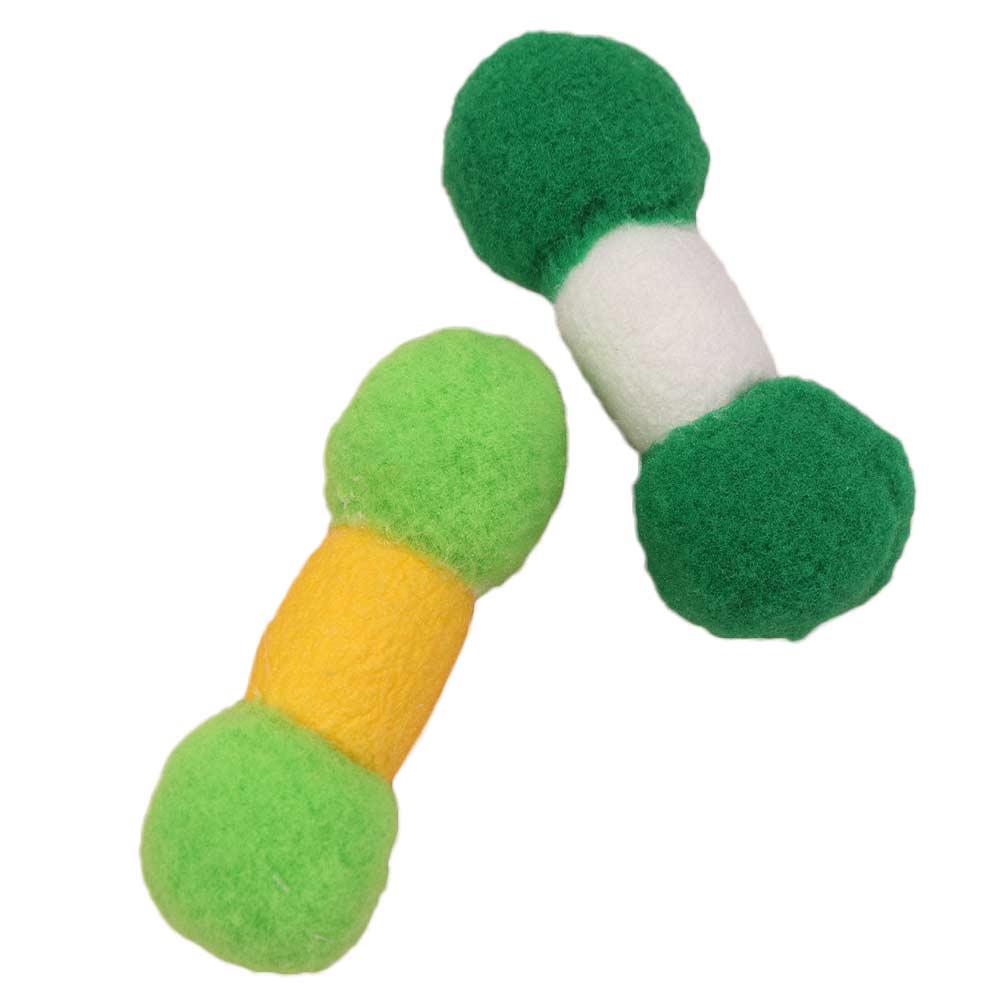 2PCS Soft Plush Teeth Cleaning Cat Toys Paw-Friendly Cat Teaser Toy All Cat Breeds