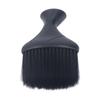 Neck Duster Cleaning Brush Black Oblate Neck Hairbrush Soft Nylon Barber Duster Brush