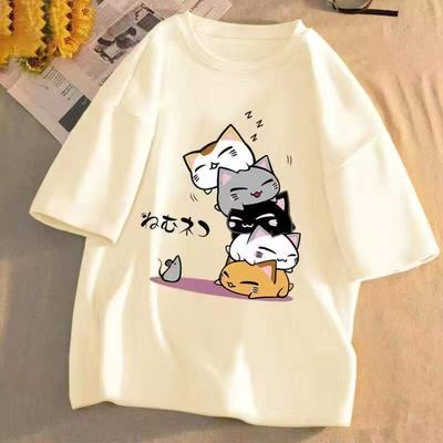 Summer Women's Short Sleeve T-Shirt Women 2025 New White Half Sleeve Tops
