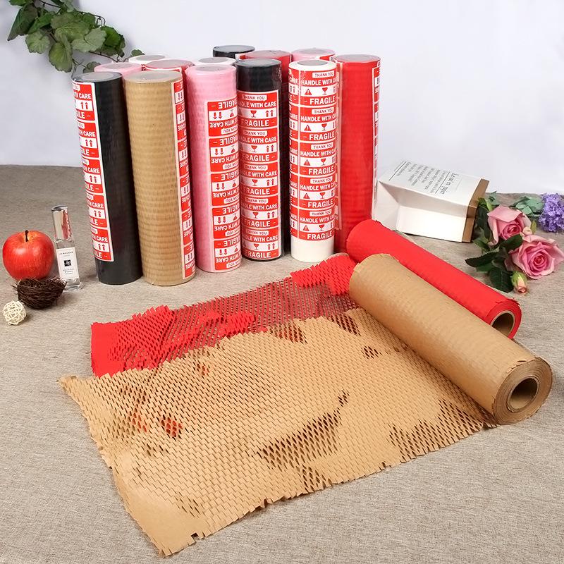 Waterproof Honeycomb Kraft Paper for Bouquet Wrapping & Shockproof Packaging