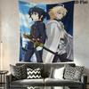 Seraph of the End Wall Tapestry Aesthetic Wall Hanging Printed Fabric Blanket Decorative Tapestries for Bedroom Living Room Home Decor