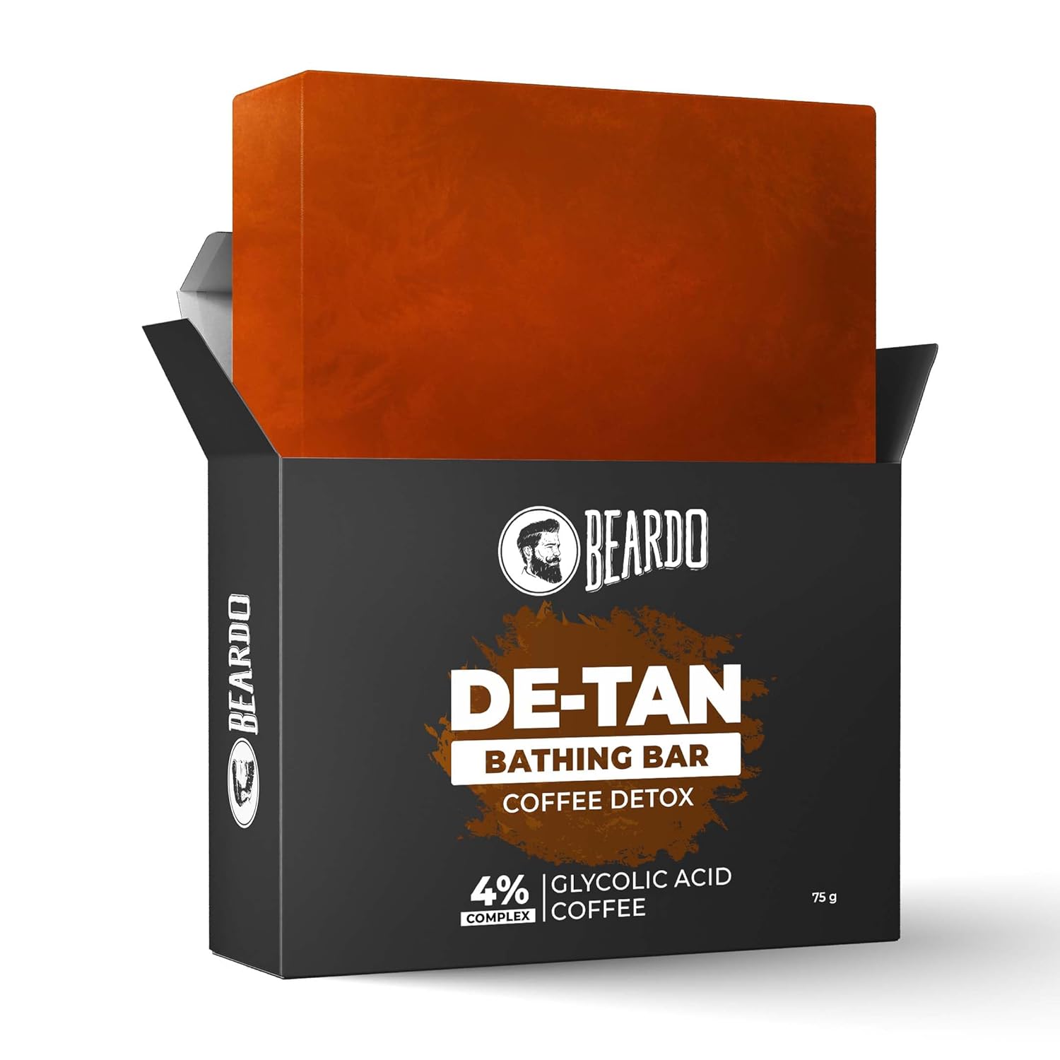 

Beardo De Tan Soap For Men 75 g Coffee Glycolic Acid Face Body Cleansing Bar For Smooth Even Skin Tone Daily Use
