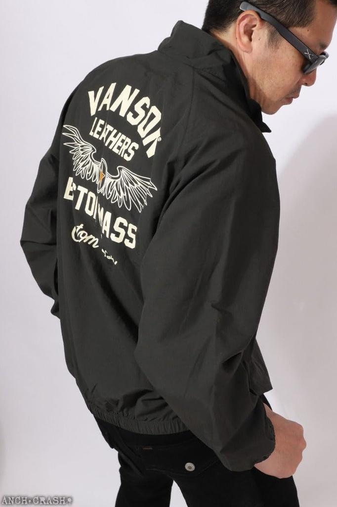 Wing Star Nylon Jacket Embroidery Mesh Lining Olive XL [Banson] NVSZ-2510