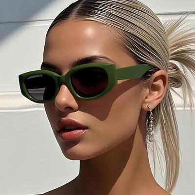 Módní Retro Malé Oválné Sluneční Brýle Dámské Pánské Kovový Pant Stínidla Brýle Luxusní Sluneční Brýle UV400 Značka Oculus Dámské Gafas