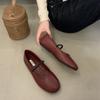 Fashion Bailamos Women Flats Fashion Round Toe Shallow Slip On Ladies Elegant Ballerinas Shoes Casual Dress Ballet Shoes Mujer