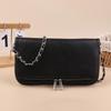 Black Chain Shoulder Bag Pattern Mini Crossbody Bag for Women Party Dating Daily Accessory