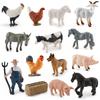 Cross-border Farm Animal Models: Children's Cognitive Toys - Chicken, Duck, Goose, Cow, Sheep, Pig, Horse, Donkey, Cat & Dog