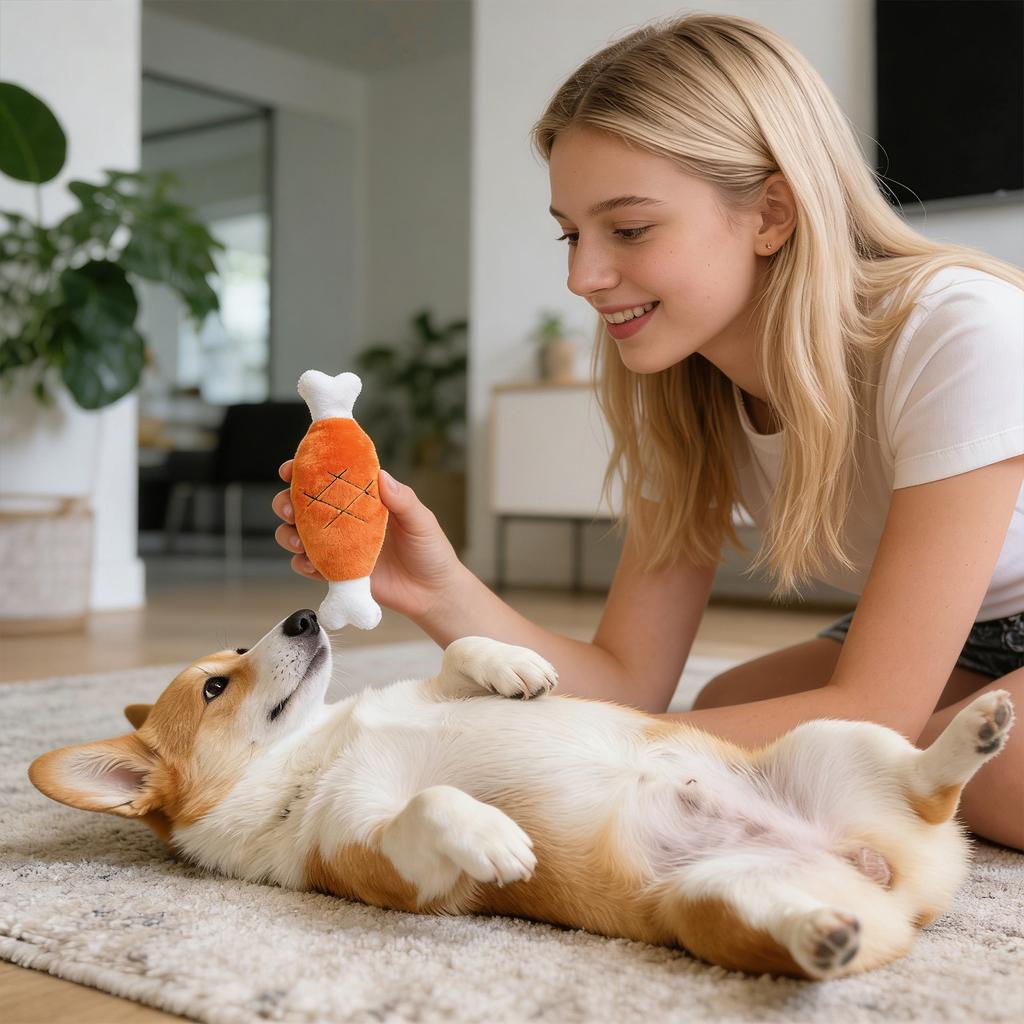 Chirping Toy, Chicken Leg, Interesting Chirping Toy, Dog Toy, Suitable For Small, Medium, Large Dogs And Cats