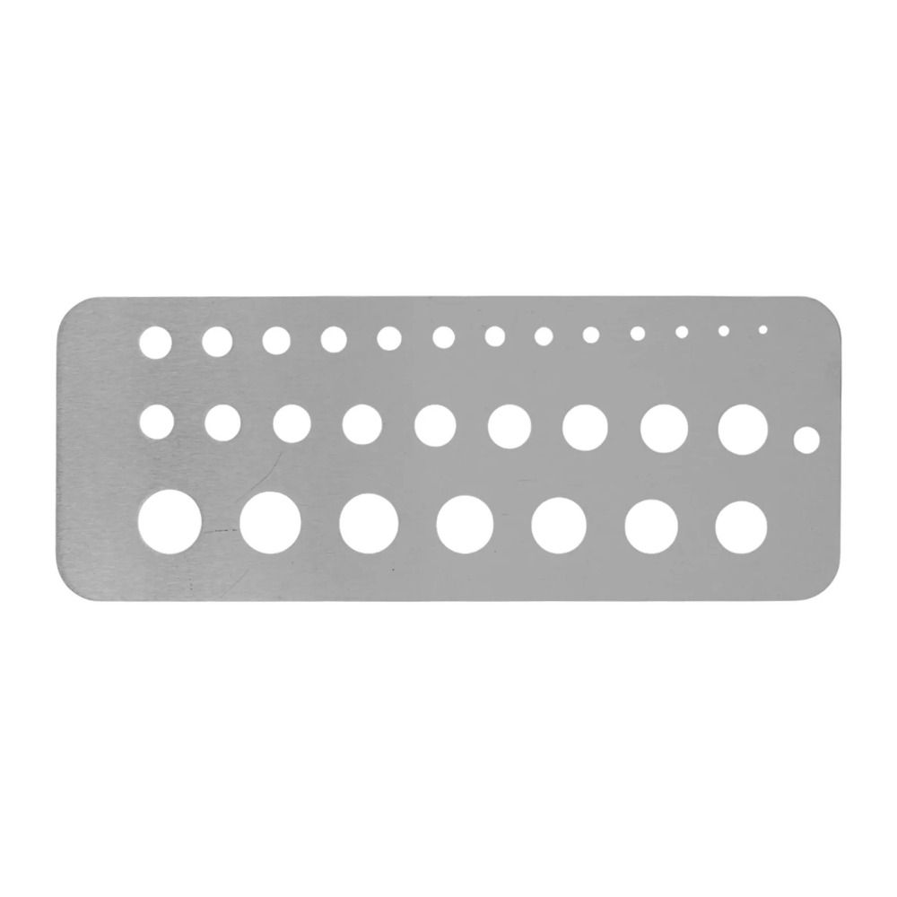 29 Holes Drill Gauge Bolt Wire Bit Pattern Drill Template Hanging Hole Design Stainless Steel Drill Bit Checker Plate Gauging