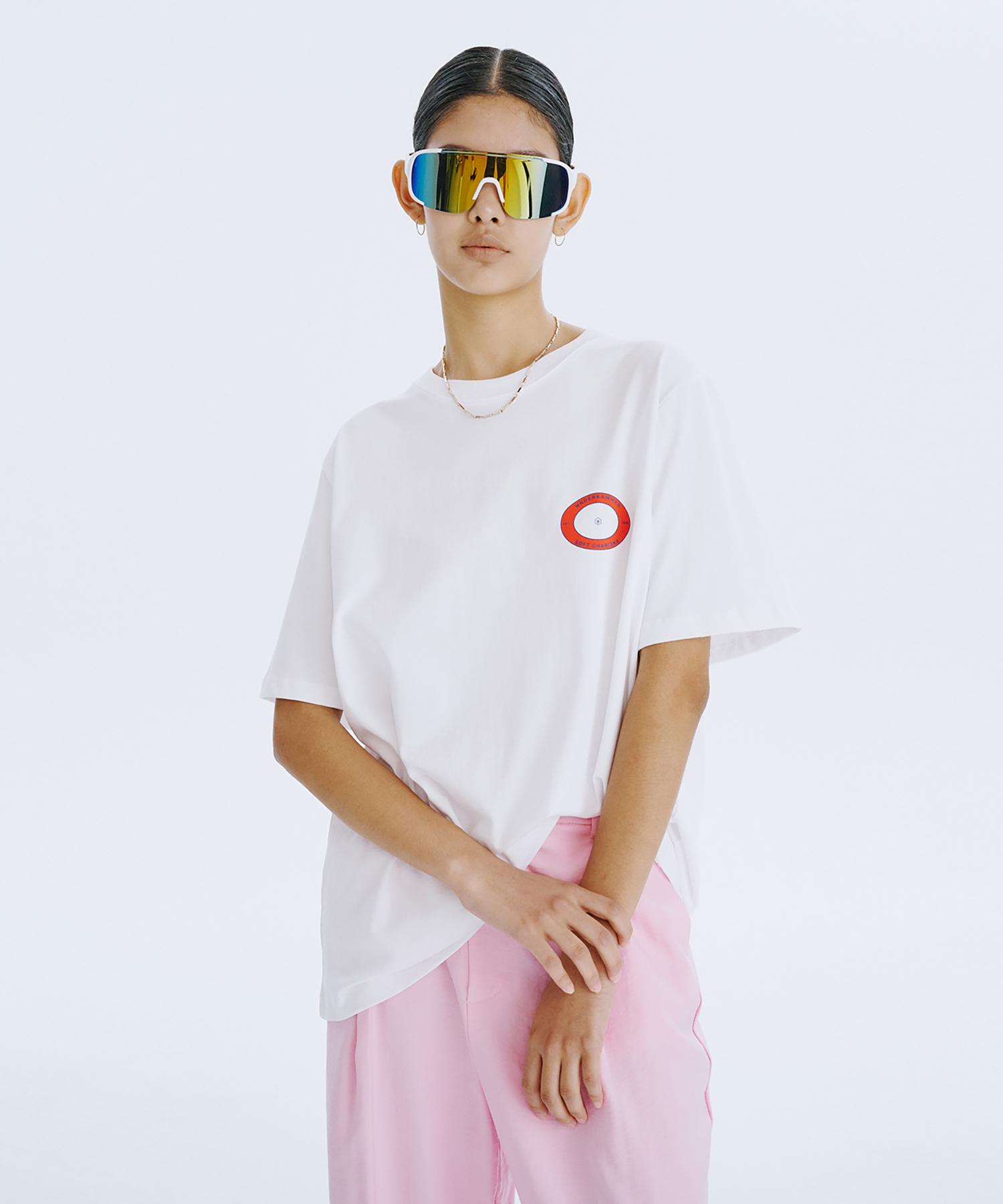 Bundercammer Round Graphic T_White S
